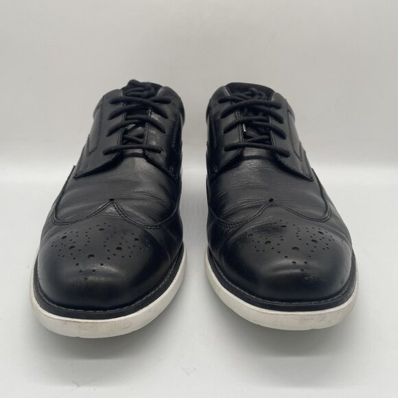 Rockport Garett Wingtip Shoes Mens Size 11 Black Leather Dress Comfort CH4303 - Picture 2 of 11